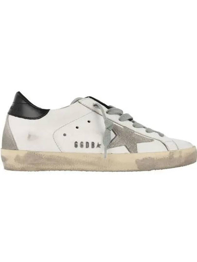 Women's Black Heel Tab Superstar Low Top Sneakers White Black - GOLDEN GOOSE - BALAAN 2