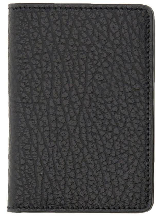 Bovine Leather Card Wallet Black - MAISON MARGIELA - BALAAN 5