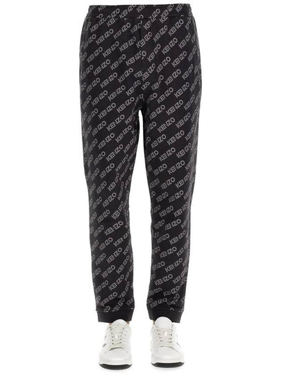 all-over logo track pants black - KENZO - BALAAN 2