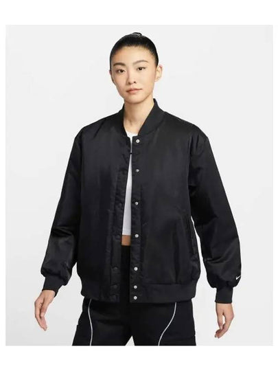 Sportswear Destroyer Oversized Woven Zip-Up Jacket Black - NIKE - BALAAN 2