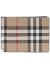 Vintage Check Money Clip Card Wallet Arch Beige - BURBERRY - BALAAN 3