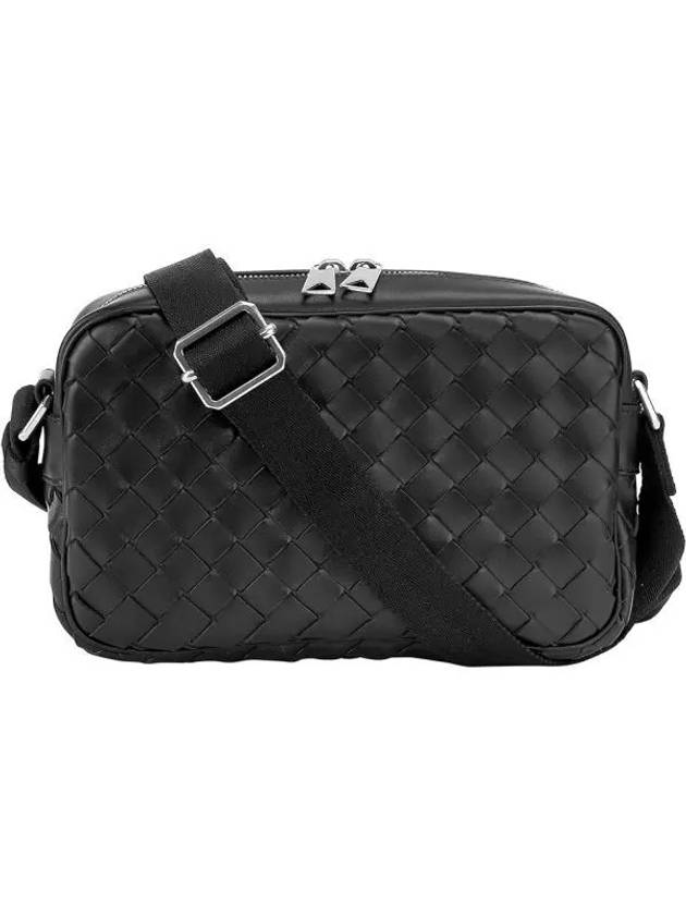 Classic Intrecciato Small Camera Cross Bag Black - BOTTEGA VENETA - BALAAN 2