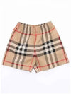 Check Shorts Beige - BURBERRY - BALAAN 2