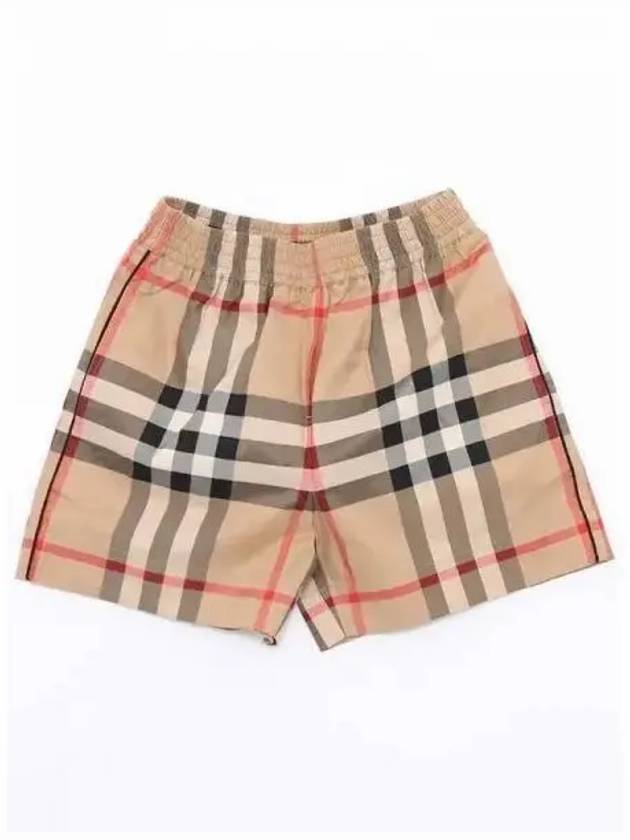 Check Shorts Beige - BURBERRY - BALAAN 2