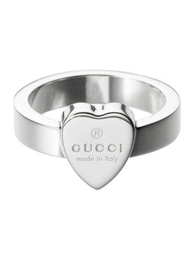 Logo Heart Motif Ring YBC223867001 Silver - GUCCI - BALAAN 1