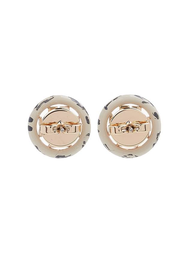 Miller Painted Stud Earrings Ivory - TORY BURCH - BALAAN 5