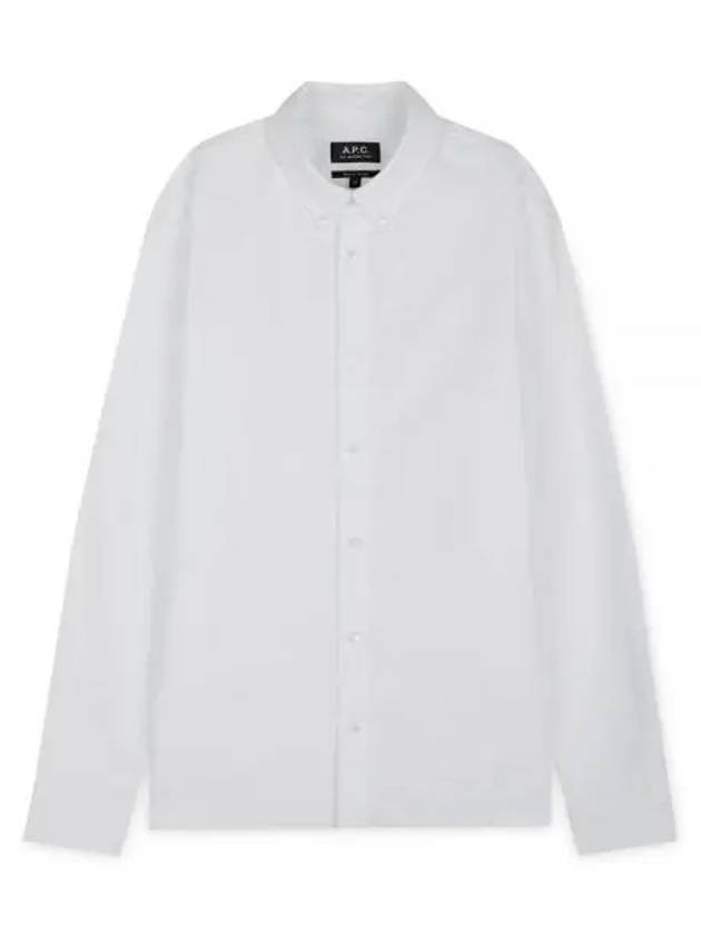 Men's Chemise GreGG Long Sleeve Shirt White - A.P.C. - BALAAN 2