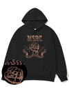 Punchline Coffee Brown Overfit Hoodie Black - MONSTER REPUBLIC - BALAAN 1