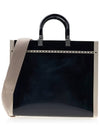 Sunshine Patent Leather Medium Tote Bag Black - FENDI - BALAAN 4