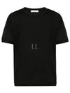 Silk Short Sleeve T-Shirt Black - LEMAIRE - BALAAN 2