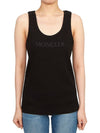 Women's Embroidered Logo Sleeveless Black - MONCLER - BALAAN 2