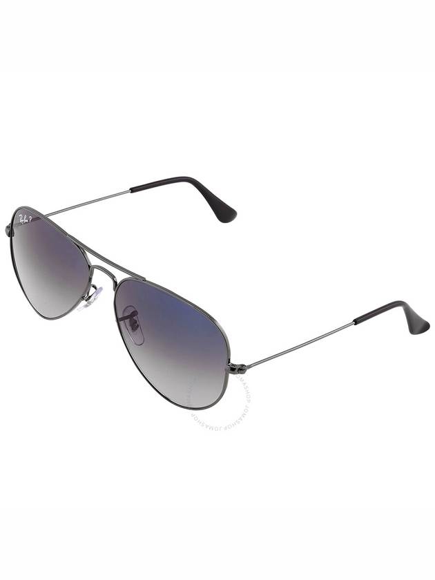 Ray Ban Aviator Gradient Polarized Blue/Gray Pilot Unisex Sunglasses RB3025 004/78 55 - RAY-BAN - BALAAN 3