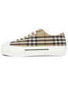 Vintage Check Cotton Sneakers Archive Beige - BURBERRY - BALAAN 5