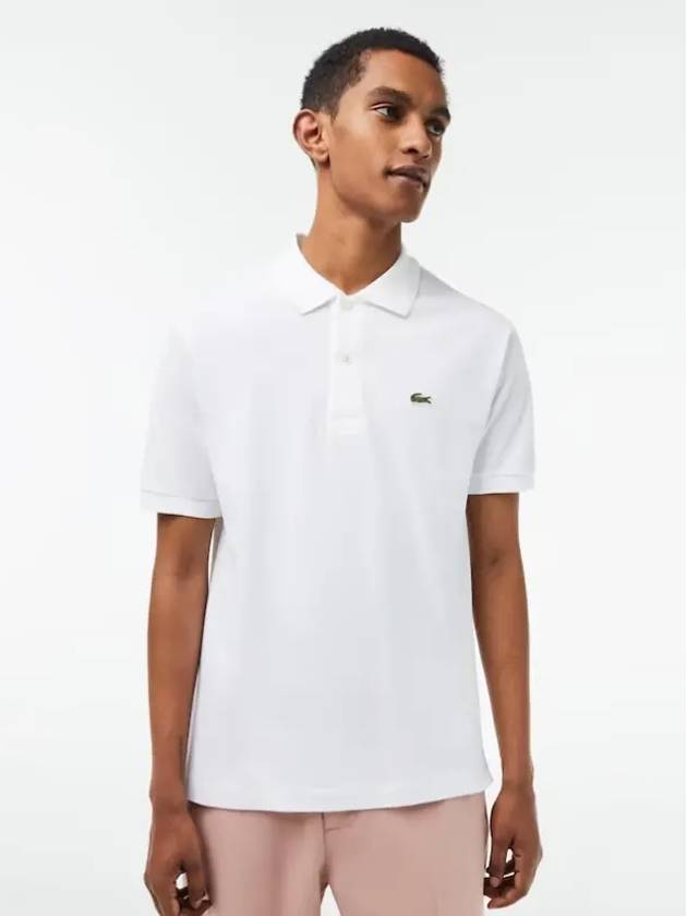 Classic Fit 1212 Short Sleeve PK Collar Polo T Shirt White - LACOSTE - BALAAN 3