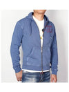 Dsquared Man DSQ Wild Tough Hooded Zip Up 74HG0004 Blue - DSQUARED2 - BALAAN 1