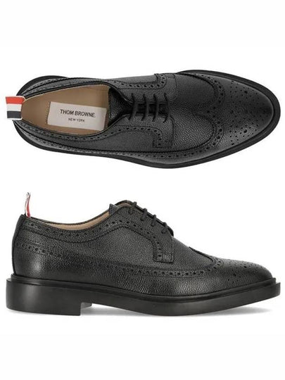 Men's Classic Long Wing Brogue Lace Up Brogue Shoes Black - THOM BROWNE - BALAAN 2