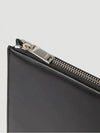 Men's Mini Monogram Silver Large Clutch Bag Black - SAINT LAURENT - BALAAN 5