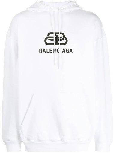 Logo Oversized Fit Hoodie White - BALENCIAGA - BALAAN 1