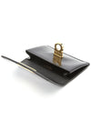 Women's Logo Closure Card Wallet Black - SALVATORE FERRAGAMO - BALAAN 5