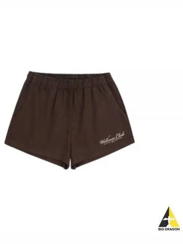 24 1800 Health Disco Shorts ChocolateCream SH020S410HC - SPORTY & RICH - BALAAN 1