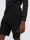 Men's Cotton Wappen Patch Bermuda Shorts Charcoal - STONE ISLAND - BALAAN 3