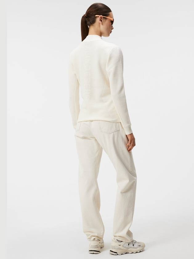 Wren Knit Hybrid Zip-Up Jacket White - J.LINDEBERG - BALAAN 4