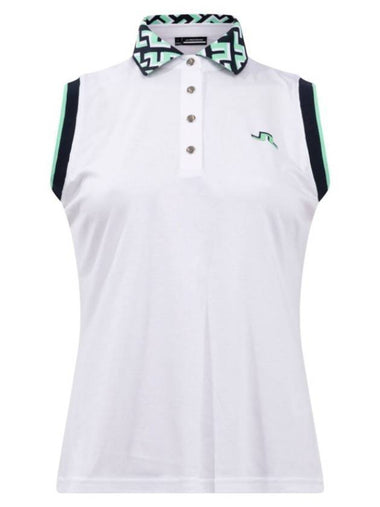 Leslie Polo Sleeveless White - J.LINDEBERG - BALAAN 1