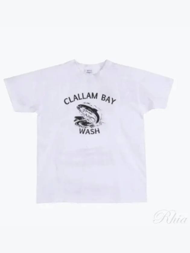 Men s short sleeved t shirt CLALLAM WHITE DIRTY M - WILD DONKEY - BALAAN 1