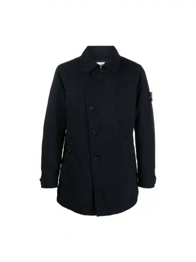 David TC Logo Patch Jacket Navy - STONE ISLAND - BALAAN 2