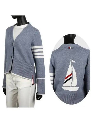 Boat icon wool cardigan 271820 - THOM BROWNE - BALAAN 1