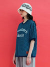 Mesh Jersey Short Sleeve T Shirt Blue - UNALLOYED - BALAAN 3