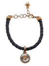 Enamel Medusa Bracelet  Black - VERSACE - BALAAN 3