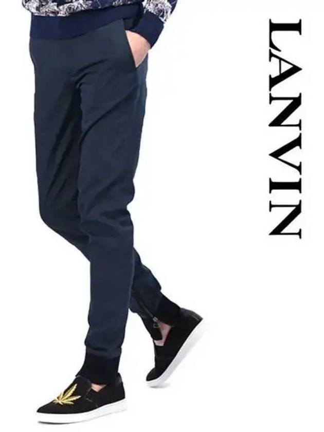 Side zipper banding silk jogger pants RMTR0014P16 281 270235 - LANVIN - BALAAN 1