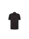 CD Icon Cotton Polo Shirt Black - DIOR - BALAAN 2