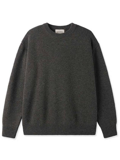 Wool Silk Neff Sweater Khaki - BLACKBROWN - BALAAN 2