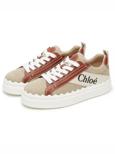 Lauren Leather Converse Low Top Sneakers Brown - CHLOE - BALAAN 2