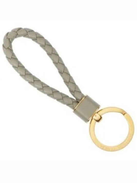 Intreccio Lambskin Key Holder Light Khaki - BOTTEGA VENETA - BALAAN 2