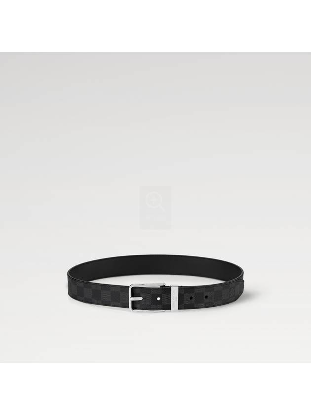 Pont Neuf 35mm Leather Belt Grey - LOUIS VUITTON - BALAAN 3