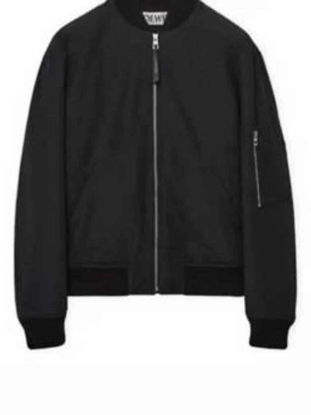 Chia Elephant Cotton Bomber Jacket Black - LOEWE - BALAAN 2