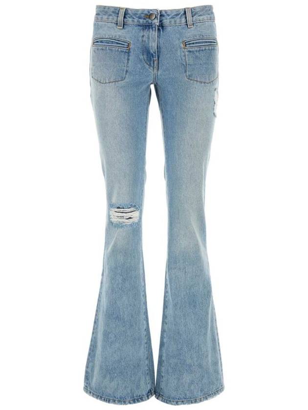 Low Waist Bootcut Denim Jeans PWYB031F23DEN001 4060 B0010755591 - PALM ANGELS - BALAAN 2