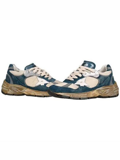 Dad Star Suede Low Top Sneakers Petrol Blue - GOLDEN GOOSE - BALAAN 2