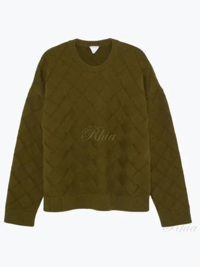 Intrecciato Wool Knit Top Olive Oil - BOTTEGA VENETA - BALAAN 2