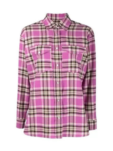 Majora CH0006FA A1I39E BURD Check Flannel Shirt - ISABEL MARANT - BALAAN 1