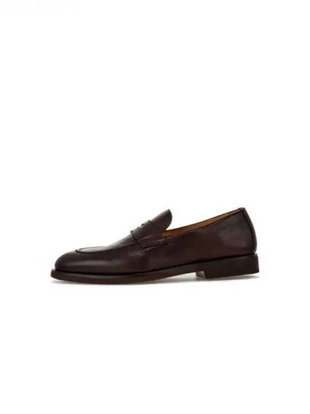 Men s Gloss Calf Skin Penny Loafer Dark Brown 270924 - BRUNELLO CUCINELLI - BALAAN 1