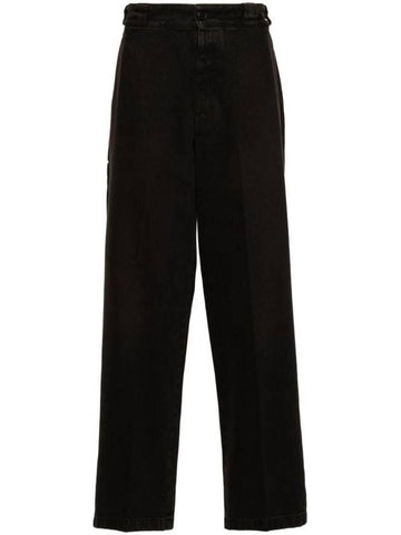 Men's Over Dyed Jeans Black - PRADA - BALAAN 1