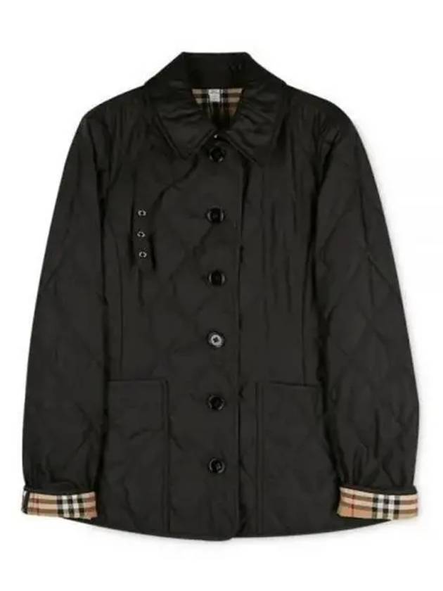 Diamond Quilted Thermoregulated Jacket Black - BURBERRY - BALAAN 2