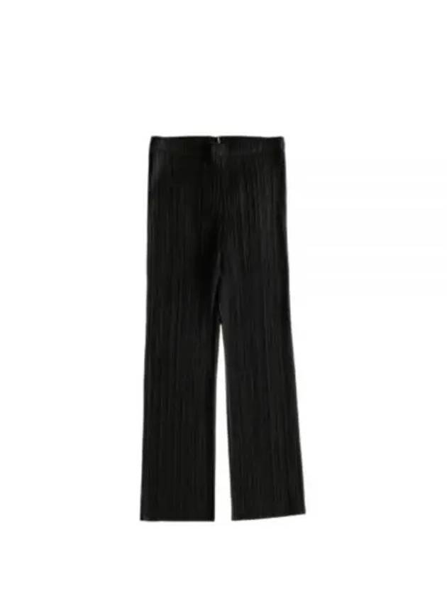 Pleats Basic Straight Pants Black - ISSEY MIYAKE - BALAAN 2