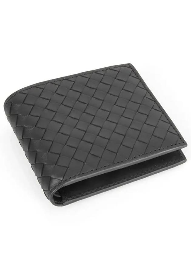 Intrecciato Weaving Half Wallet Black - BOTTEGA VENETA - BALAAN 5