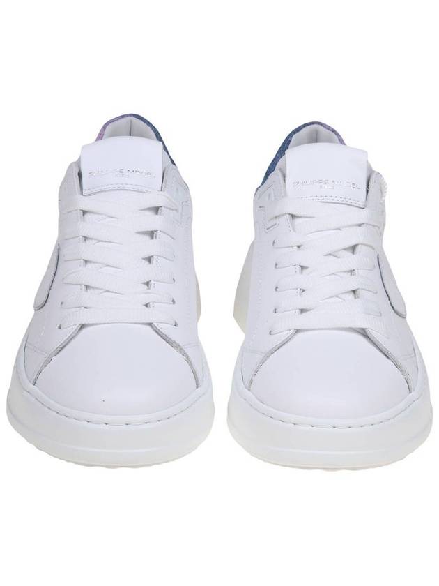 Tres Temple Leather Low Top Sneakers White - PHILIPPE MODEL - BALAAN 5