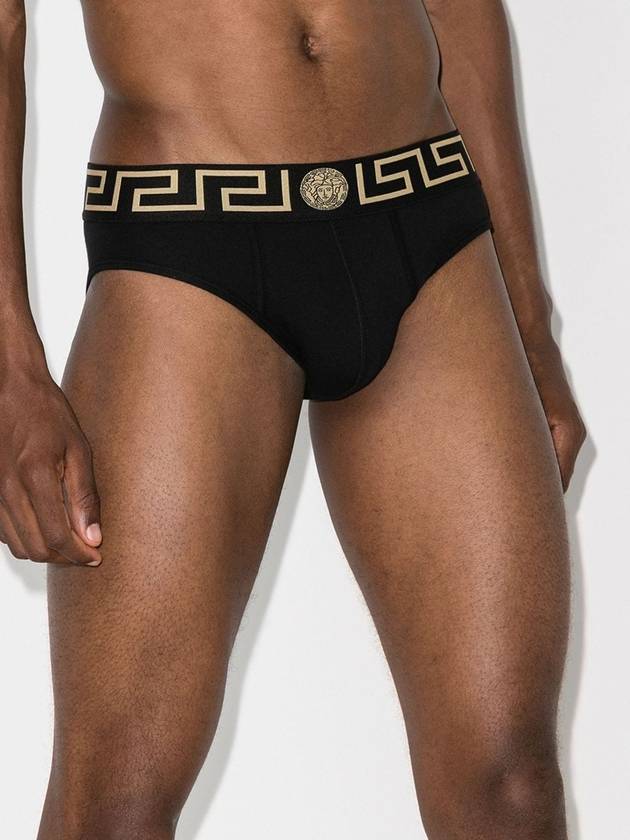 Men's Logo Banding Briefs 2 Pack Black - VERSACE - BALAAN 9